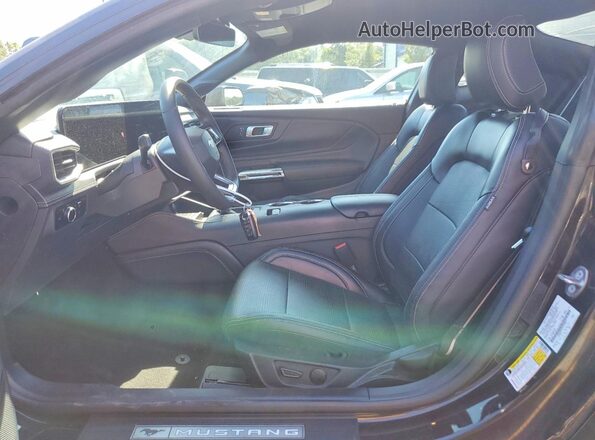 1FA6P8TH3R5109841 2024 FORD MUSTANG Black Front interior view