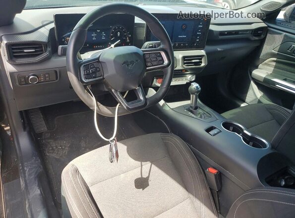 1FA6P8TH3R5113971 2024 FORD MUSTANG Black Dashboard view