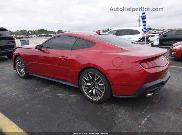 1FA6P8TH3R5133072 2024 FORD MUSTANG Красный Задняя левая четверть