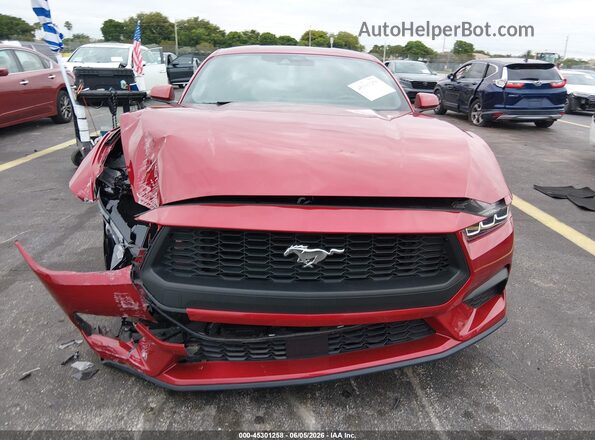 1FA6P8TH3R5133072 2024 FORD MUSTANG Красный Вид щитка приборов
