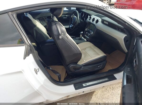 1FA6P8TH4G5281695 2016 FORD MUSTANG White Widok wnętrza z przodu