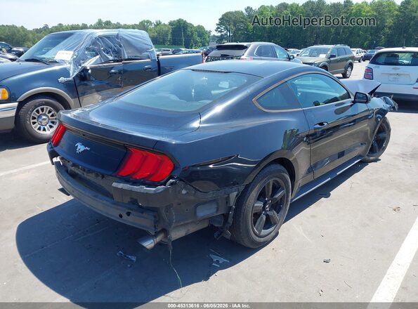 1FA6P8TH4J5120836 2018 FORD MUSTANG Черный Задняя правая четверть