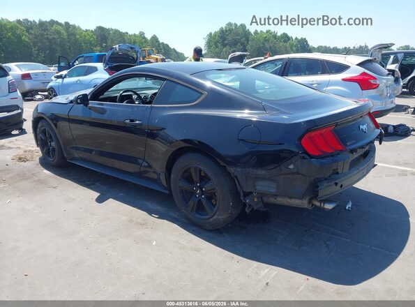 1FA6P8TH4J5120836 2018 FORD MUSTANG Черный Задняя левая четверть