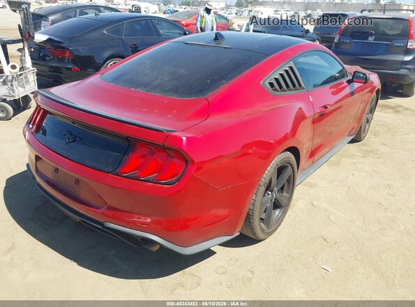 1FA6P8TH4M5114104 2021 FORD MUSTANG Красный Задняя правая четверть