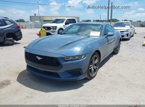 1FA6P8TH4R5133100 2024 FORD MUSTANG Light Blue წინა მარცხენა ხედი სამი მეოთხედიდან