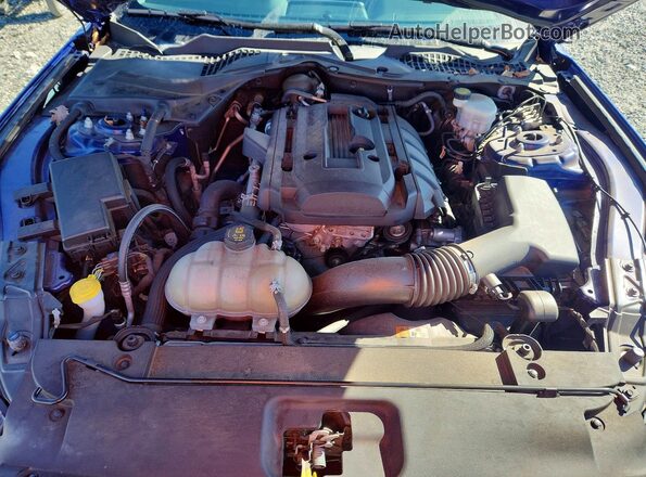 1FA6P8TH5G5316406 2016 FORD MUSTANG Blue უკანა სალონის ხედი