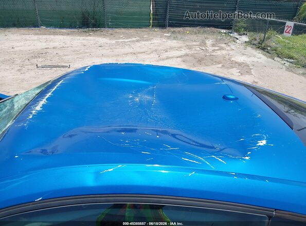 1FA6P8TH5K5147738 2019 FORD MUSTANG Синий Вид спереди