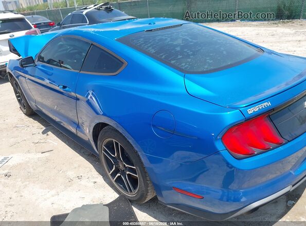 1FA6P8TH5K5147738 2019 FORD MUSTANG Синий Задняя левая четверть