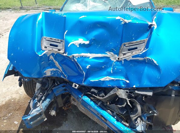 1FA6P8TH5K5147738 2019 FORD MUSTANG Синий Вид сзади