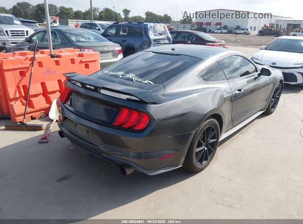 1FA6P8TH5K5185485 2019 FORD MUSTANG Gray Rear right