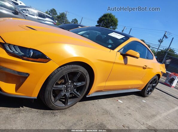 1FA6P8TH5K5191836 2019 FORD MUSTANG Yellow სალონის 360-გრადუსიანი ხედი
