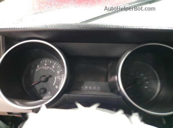 1FA6P8TH5L5179591 2020 FORD MUSTANG Red Vista del cuadro de instrumentos