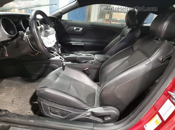 1FA6P8TH5L5179591 2020 FORD MUSTANG Red Vista interior delantera