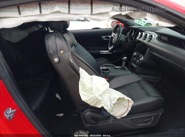 1FA6P8TH5M5107310 2021 FORD MUSTANG Red Widok wnętrza z przodu