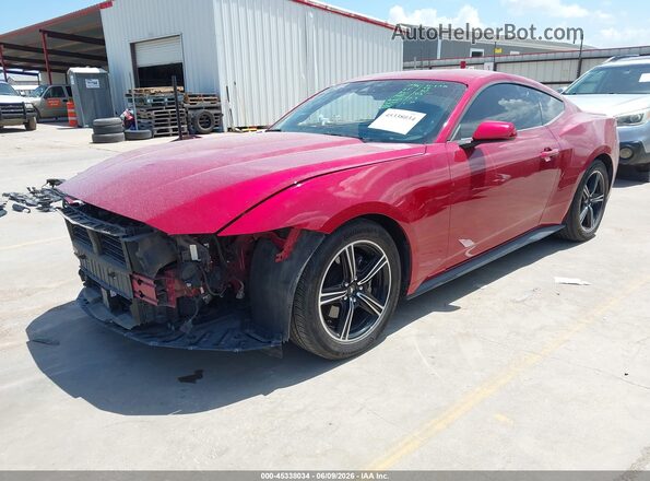 1FA6P8TH5R5104477 2024 FORD MUSTANG Red Front left