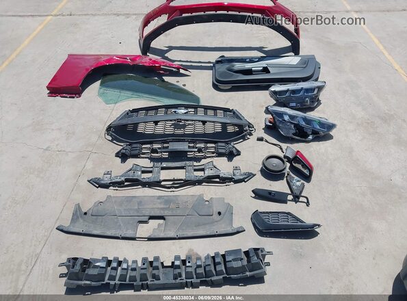 1FA6P8TH5R5104477 2024 FORD MUSTANG Red Instrument cluster view