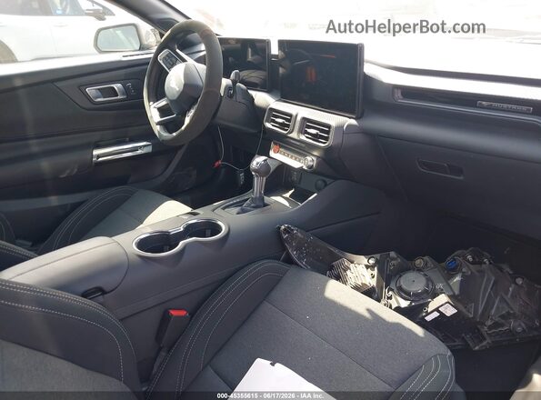 1FA6P8TH5S5128705 2025 FORD MUSTANG Gray Widok wnętrza z przodu