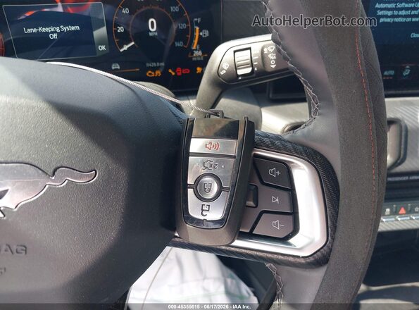 1FA6P8TH5S5128705 2025 FORD MUSTANG Gray Widok deski rozdzielczej