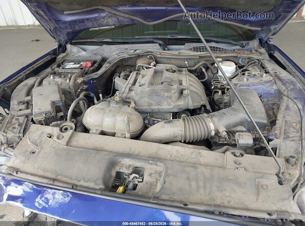 1FA6P8TH6G5317838 2016 FORD MUSTANG Blue უკანა ხედი
