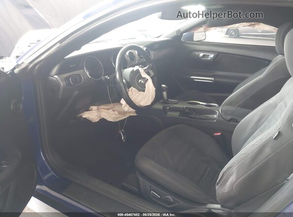 1FA6P8TH6G5317838 2016 FORD MUSTANG Blue წინა სალონის ხედი