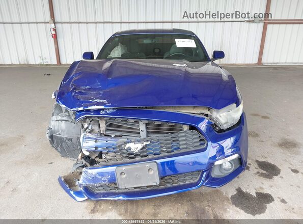 1FA6P8TH6G5317838 2016 FORD MUSTANG Blue უკანა სალონის ხედი