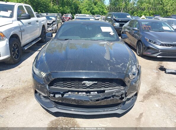 1FA6P8TH6H5205574 2017 FORD MUSTANG Black Instrument cluster view