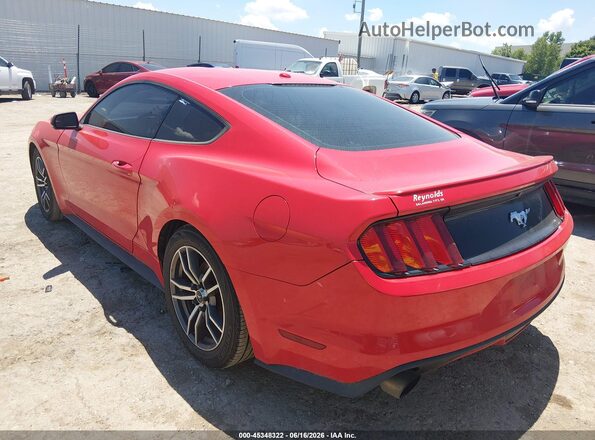 1FA6P8TH6H5281909 2017 FORD MUSTANG Red Trasero izquierdo