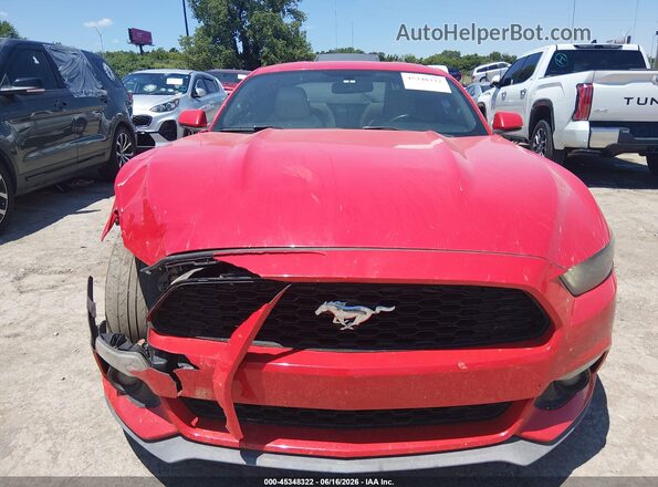 1FA6P8TH6H5281909 2017 FORD MUSTANG Red Vista del cuadro de instrumentos