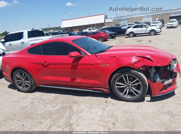 1FA6P8TH6H5281909 2017 FORD MUSTANG Red Vista interior trasera