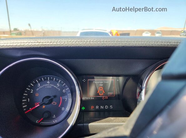 1FA6P8TH6H5340621 2017 FORD MUSTANG Blue Instrument cluster view