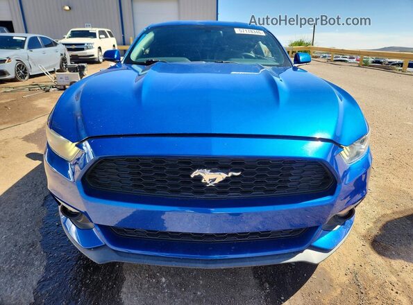 1FA6P8TH6H5340621 2017 FORD MUSTANG Blue Front view