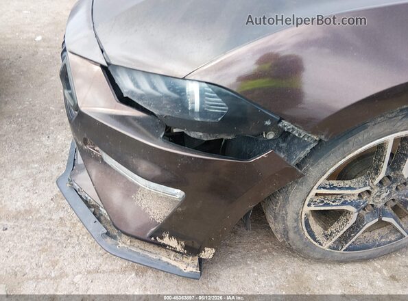 1FA6P8TH6K5106227 2019 FORD MUSTANG Коричневый Вид спереди