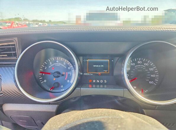 1FA6P8TH6K5161020 2019 FORD MUSTANG Red ხელსაწყოთა პანელის ხედი