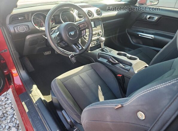 1FA6P8TH6K5161020 2019 FORD MUSTANG Red წინა პანელის ხედი