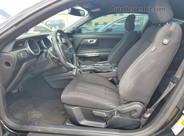 1FA6P8TH6K5168176 2019 FORD MUSTANG Black Front interior view