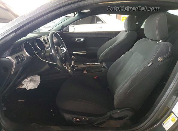 1FA6P8TH6K5168324 2019 FORD MUSTANG Gray Вид салону спереду