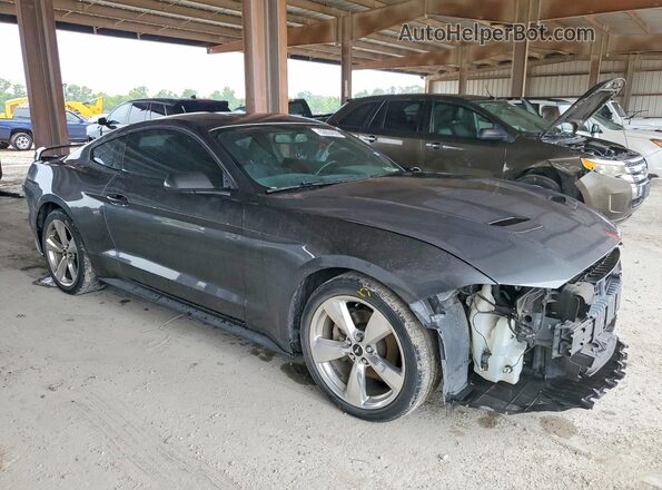 1FA6P8TH6K5168324 2019 FORD MUSTANG Gray Передня права чверть