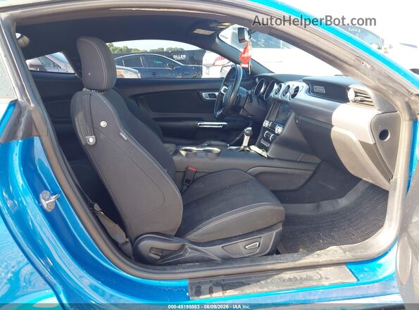 1FA6P8TH6K5202052 2019 FORD MUSTANG Blue Սալոնի դիմացի տեսք
