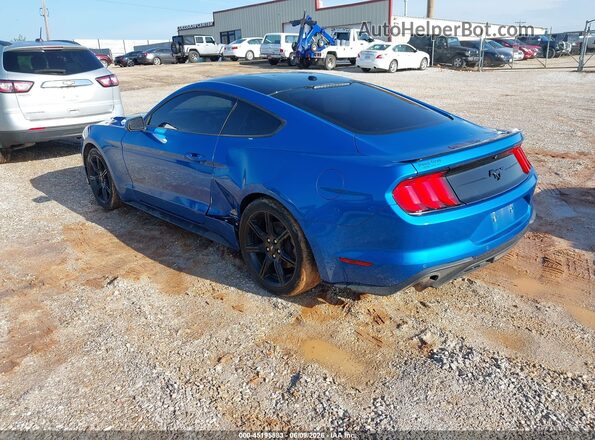1FA6P8TH6K5202052 2019 FORD MUSTANG Blue Հետևի ձախ