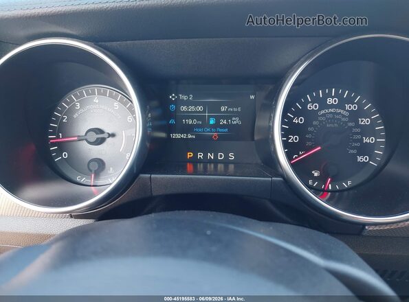 1FA6P8TH6K5202052 2019 FORD MUSTANG Blue Հետևի նստատեղերի տեսք