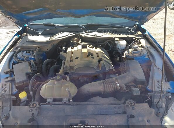1FA6P8TH6K5202052 2019 FORD MUSTANG Blue Հետևի տեսք