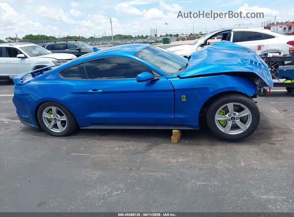 1FA6P8TH6M5117182 2021 FORD MUSTANG Синий Панорамный вид салона 360°