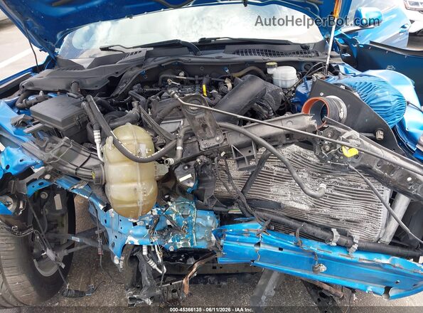 1FA6P8TH6M5117182 2021 FORD MUSTANG Синий Вид сзади