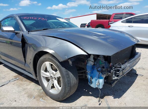 1FA6P8TH6M5154989 2021 FORD MUSTANG Gray წინა ხედი