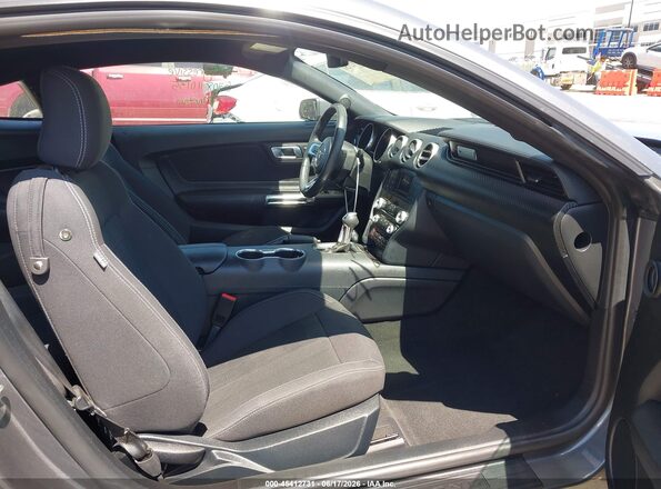 1FA6P8TH6M5154989 2021 FORD MUSTANG Gray წინა სალონის ხედი