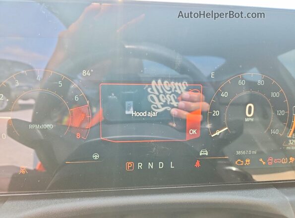 1FA6P8TH6R5110191 2024 FORD MUSTANG Gray Սարքավորումների վահանակի տեսք
