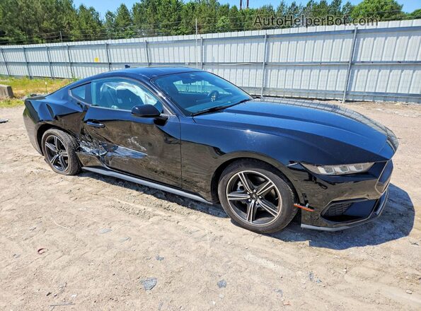 1FA6P8TH6R5138430 2024 FORD MUSTANG Черный Передняя правая четверть