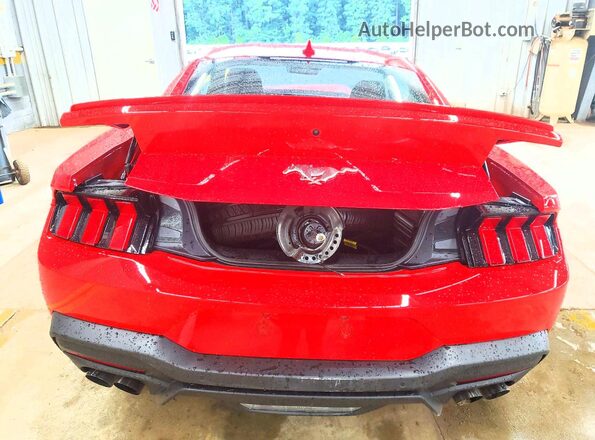 1FA6P8TH6S5109791 2025 FORD MUSTANG Red Vista trasera