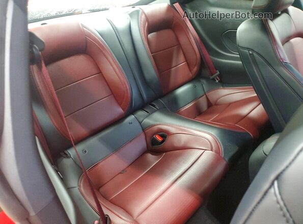 1FA6P8TH6S5109791 2025 FORD MUSTANG Red Vista de los asientos traseros