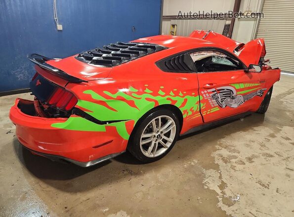 1FA6P8TH7G5242339 2016 FORD MUSTANG Оранжевый Задняя правая четверть